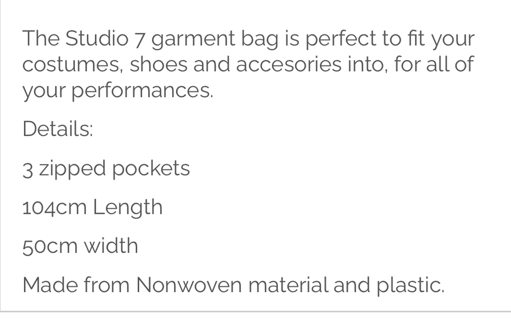 Studio 7 Garment Bag
