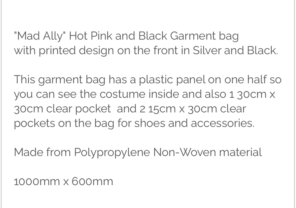 Mad Ally Large Garment Bag
